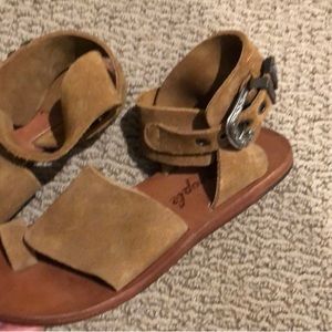 Free People Suede Sandals size 8